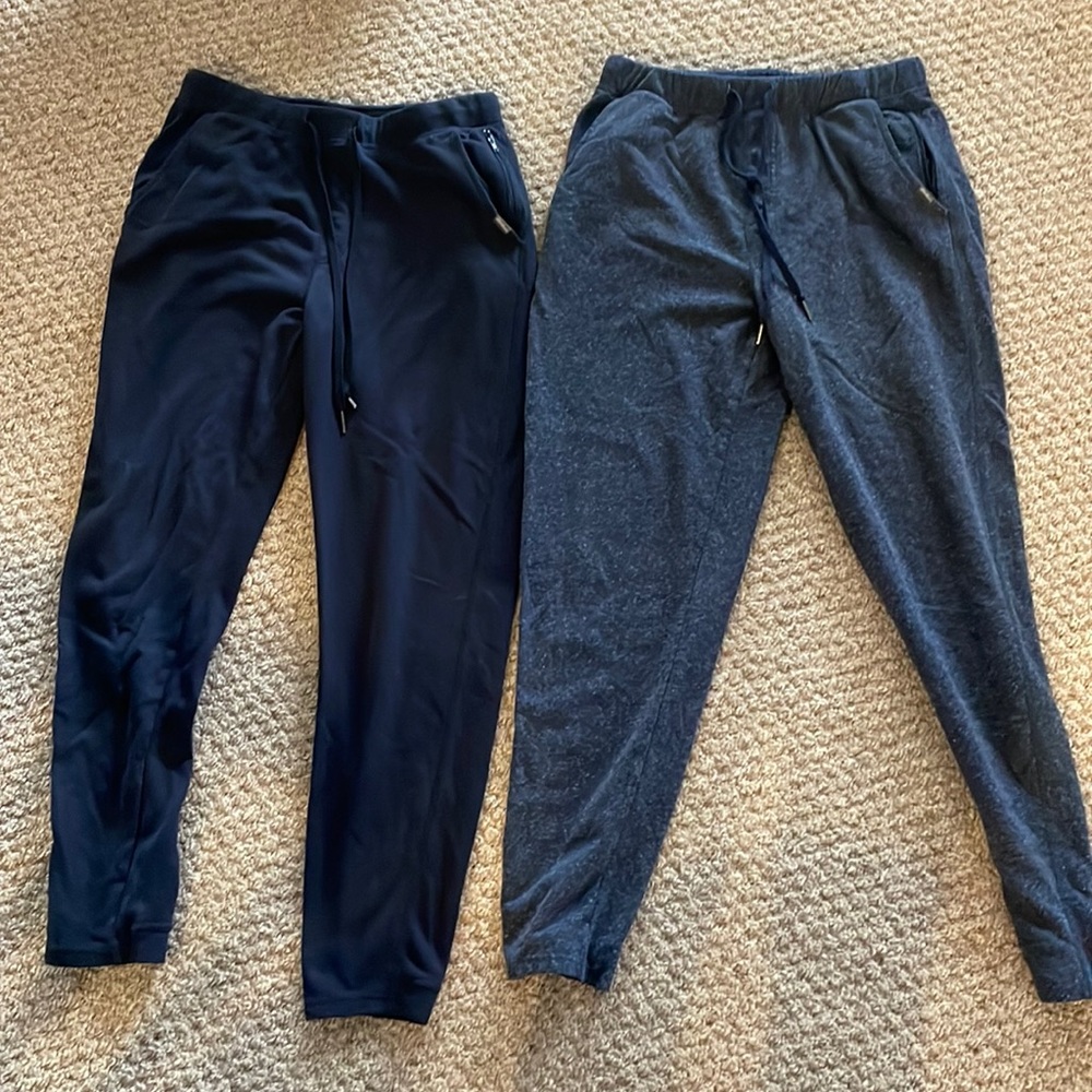 2 pairs mens Eddie Bauer joggers size M